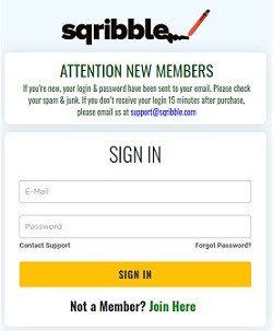 Sqribble Login